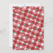 さくらんぼフルーツピンク赤ベビーシャワー招待状 招待状 (裏面)