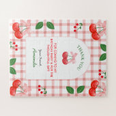 さくらんぼフルーツファースト誕生日パーティギフトガール ジグソーパズル (横)