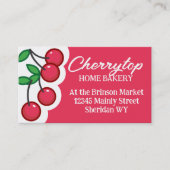 さくらんぼフルーツベイカーベーキング名刺 名刺 (正面)