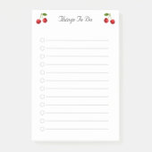 さくらんぼフルーツ並べ ポストイット (正面)