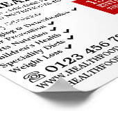 さくらんぼフルーツ健康食品広告店 ポスター (角)