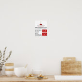 さくらんぼフルーツ健康食品広告店 ポスター (キッチン)