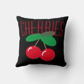 さくらんぼフルーツ赤 クッション (裏面)