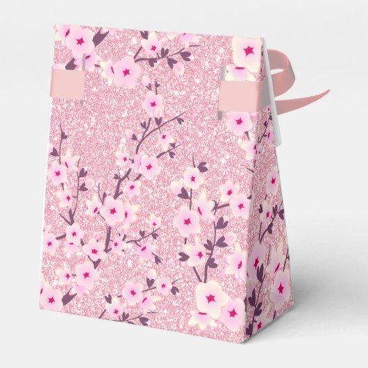 さくらんぼフローズピンク感謝していグリッターユー誕生日 フェイバーボックス (裏面サイド)