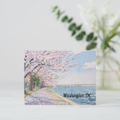 さくらんぼフローズワシントンDC潮流盆地 ポストカード (スタンド正面)