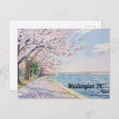 さくらんぼフローズワシントンDC潮流盆地 ポストカード (正面/裏面)