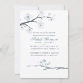 さくらんぼフローラベビーシャワー招待状 招待状 (正面)