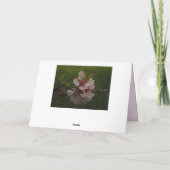 さくらんぼフローラ折り空白の返しグリーティングカード カード (裏面)