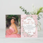 さくらんぼフローラ蝶キンセアニェラ サンキューカード (スタンド正面)