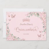 さくらんぼフローラ蝶キンセアニェラ サンキューカード (裏面)