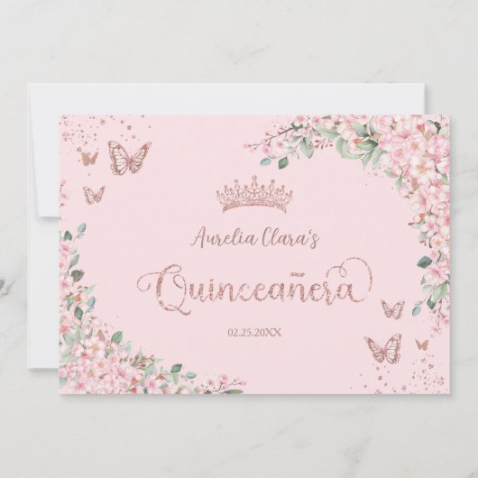 さくらんぼフローラ蝶キンセアニェラ サンキューカード (裏面)