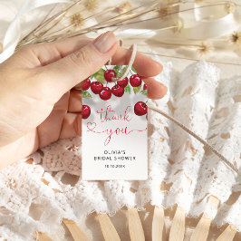 さくらんぼブライダルシャワーサンキュー ギフトタグ