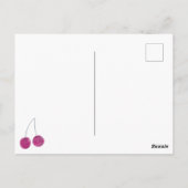 さくらんぼブライダルシャワー招待 ポストカード (裏面)