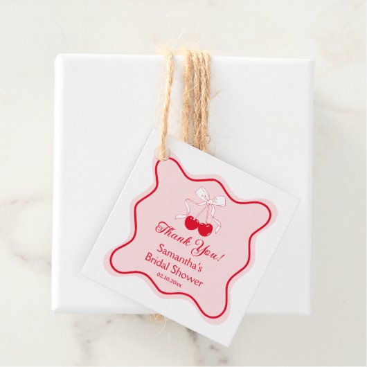 さくらんぼブライダルシャワー フェイバータグ (インサイチュ)