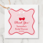 さくらんぼブライダルシャワー フェイバータグ (正面)