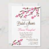さくらんぼブライダルシャワー 招待状 (正面)