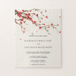 さくらんぼブラウズウォーターカラー結婚式招待状 ジグソーパズル<br><div class="desc">ロマンチッエレガントク·アンド·ウォーターカラーさくらんぼ|桜フローラ結婚式招待状ジグソーパズル。このデザインの詳細なカスタマイズについては、上の「クリックカスタマイズ」ボタンをご覧ください。 一致する項目も利用できます。</div>