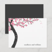 さくらんぼブラウズフラットサンキューカード ノートカード (正面/裏面)