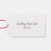 さくらんぼブラックフォレストケーキスライス誕生日パーティーフード ギフトタグ (裏面横)