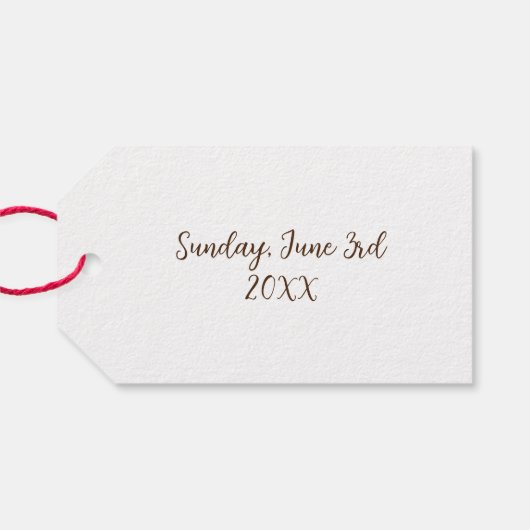 さくらんぼブラックフォレストケーキスライス誕生日パーティーフード ギフトタグ (裏面横)