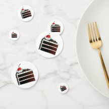 さくらんぼブラックフォレストケーキスライス誕生日パーティーフード