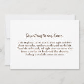 さくらんぼブラックフォレストケーキスライス誕生日パーティーフード 招待状 (裏面)