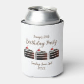 さくらんぼブラックフォレストケーキスライス誕生日パーティーフード 缶クーラー (缶正面)