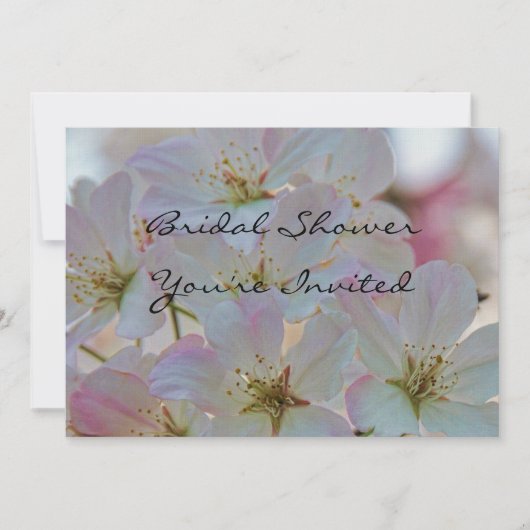 さくらんぼブラッサムブライダルシャワーの招待 招待状 (正面)