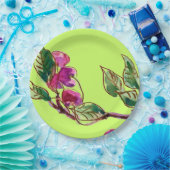 さくらんぼブランチオングリーンバイリナンダラ ペーパープレート (パーティー)