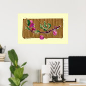 さくらんぼブランチオンダンボール ポスター (ホームオフィス)