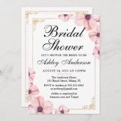 さくらんぼブラ日本のッサムシャワーの招待 招待状 (正面/裏面)