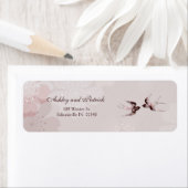 さくらんぼブロッサムとフローラスワローズ住所 シール (インサイチュ)