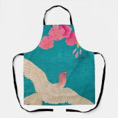 さくらんぼブロッサムと鳩 エプロン (正面)