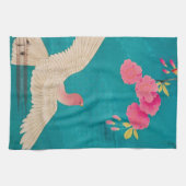 さくらんぼブロッサムと鳩 キッチンタオル (横)