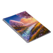 さくらんぼブロッサムの抱擁by the Rive ノートブック (右側)