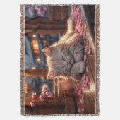 さくらんぼブロッサムの昼寝時間 スローブランケット (正面縦)