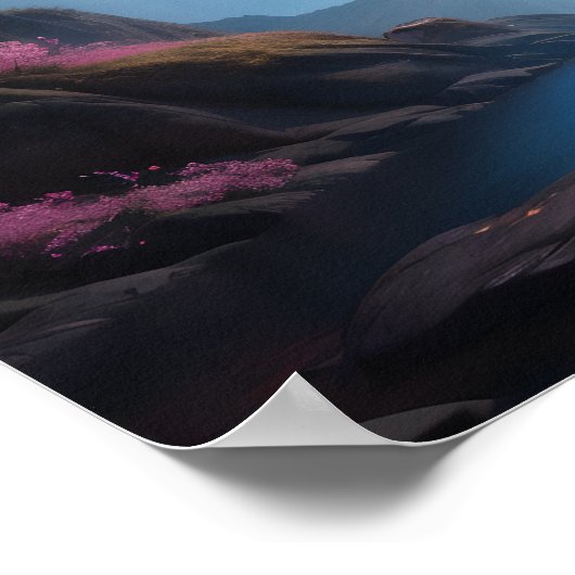 さくらんぼブロッサムの滝 ポスター (角)