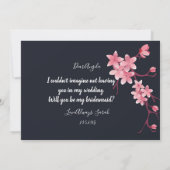 さくらんぼブロッサムの花嫁 招待状 (裏面)