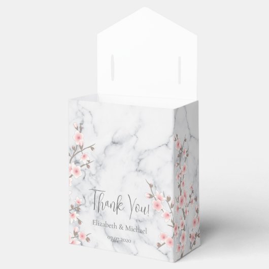 さくらんぼブロッサムアプリコット大理石ありがとう フェイバーボックス (オープン)