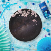 さくらんぼブロッサムアンダースターリーナイトスキー婚約 ペーパープレート (パーティー)