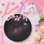 さくらんぼブロッサムアンダースターリーナイトスキー婚約 ペーパープレート (パーティー)