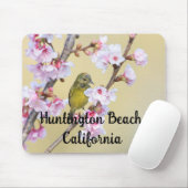 さくらんぼブロッサムアンドウォーブラーハンティントンビーチCA マウスパッド (マウス)