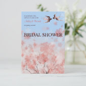 さくらんぼブロッサムアンドフローラスワローズブライダルシャワー  招待状 (スタンド正面)