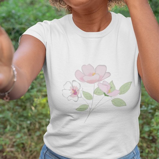 さくらんぼブロッサムウィメンズベーシックTシャツ Tシャツ