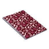 さくらんぼブロッサムウェイ – Burgundy Spiralフォトノートブック ノートブック (右側)