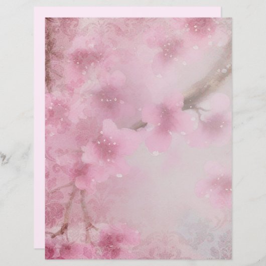 さくらんぼブロッサムウォーターカラー&ダマスエフエメラ (正面/裏面)