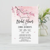 さくらんぼブロッサムウォーター色フローラブライダルシャワー 招待状 (スタンド正面)