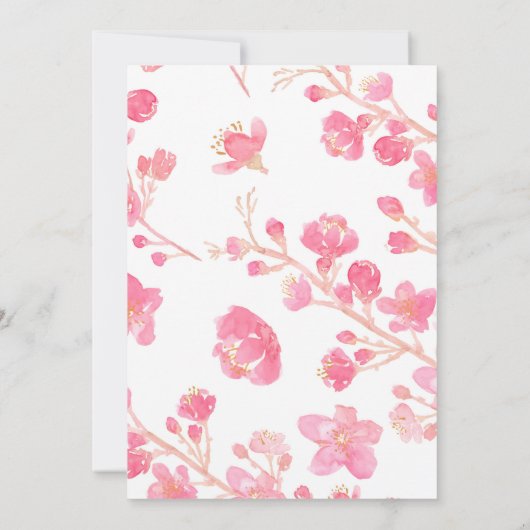 さくらんぼブロッサムウォーター色 セーブザデート (裏面)