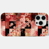 さくらんぼブロッサムエレガンス – レッド&金ゴールドフローラチャーム Case-Mate iPhoneケース (裏面 (横))