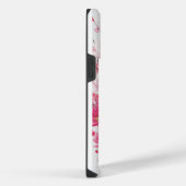 さくらんぼブロッサムエレガンス – 水彩フローラデザイン iPhoneケース (右側面)